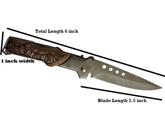 Genwayz Foldable Knife Manual Open & Close, For Kitchen, Home